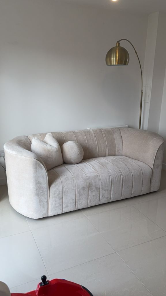 2 Seater Luxury Chenille Sofa