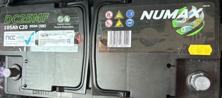 Numax Leisure Battery new this year unused 
