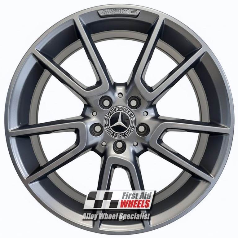 R661G Swap MERCEDES C CLASS W205 4x 19'' GENUINE AMG TITANIUM GREY ALLOY WHEELS