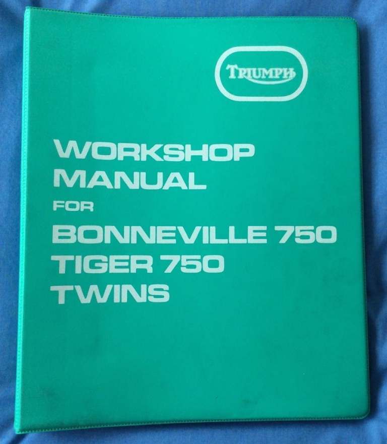 Workshop Manual Triumph 750 Bonneville