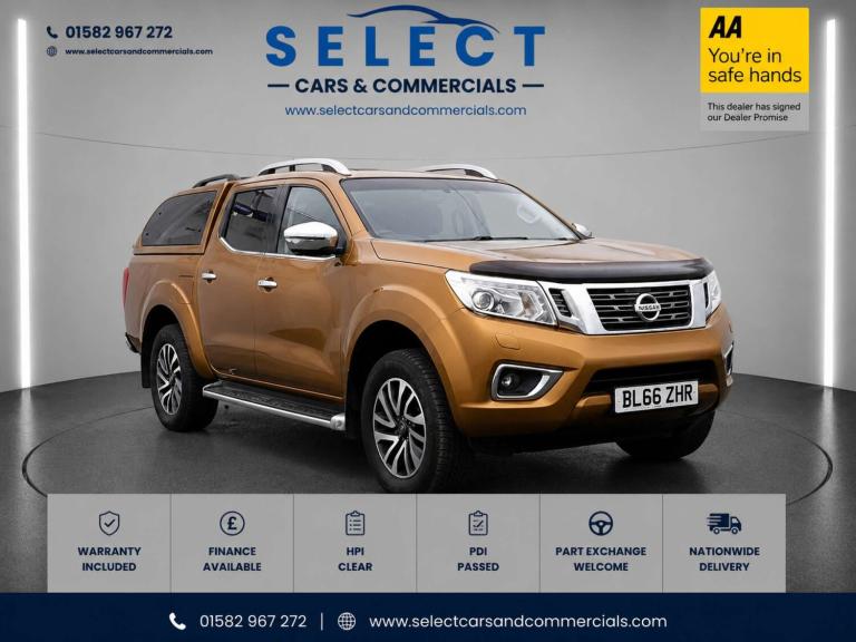 2016 Nissan Navara Double Cab Pick Up Tekna 2.3dCi 190 4WD Auto PICK UP DIESEL Automatic