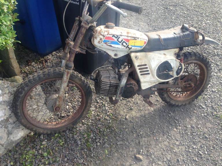 PUCH MAGNUM X 50cc KIDS M/X BIKE 1976 VERY,VERY RARE RUNNING STILL IN USE. 
