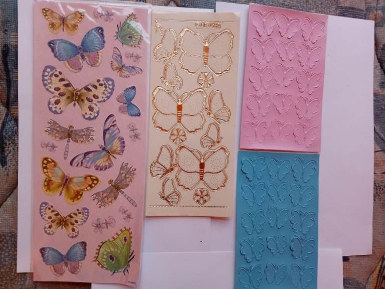 Crafting Stickers x 4 - Butterflies