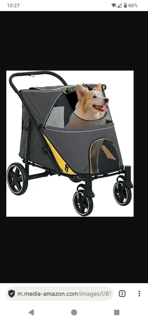 Dog puppy stroller / pram for medium / large breeds