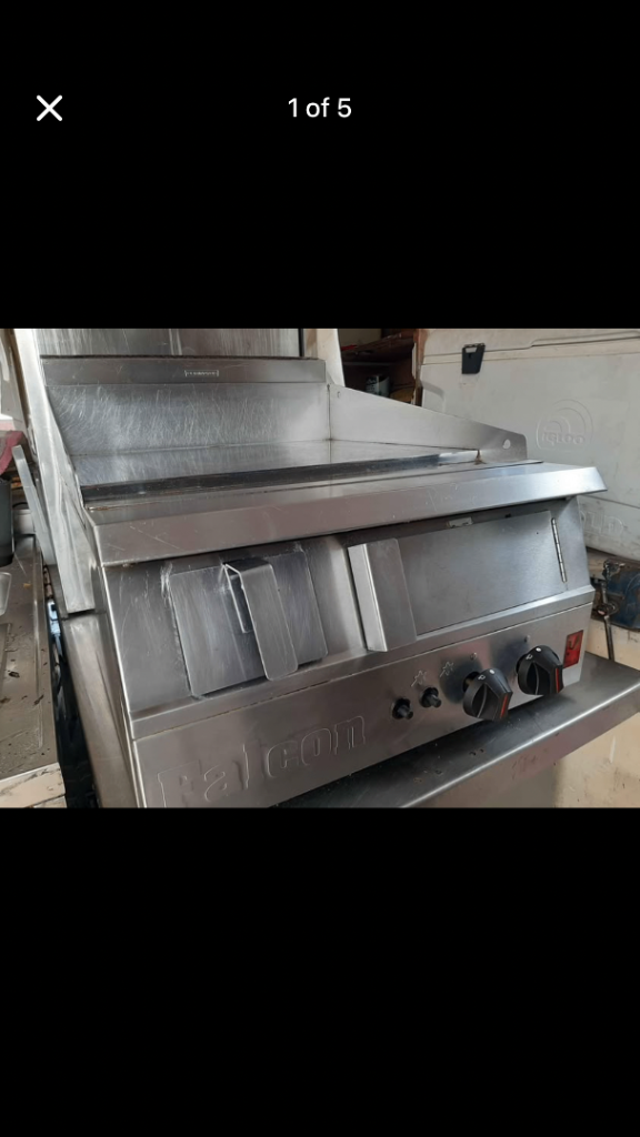FALCON Commercial Griddle – Stainless Steel, Good Condition