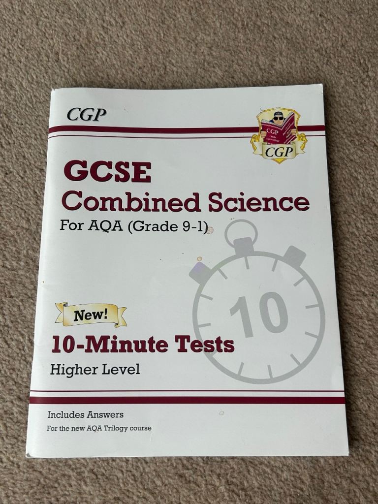 CGP GCSE Combined Science 10-Minute Tests Higher Level - New