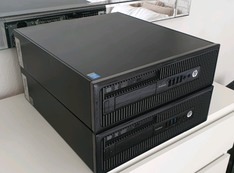 2 x HP Prodesk i3 Pcs Win 11 Pro REFURBISHED 