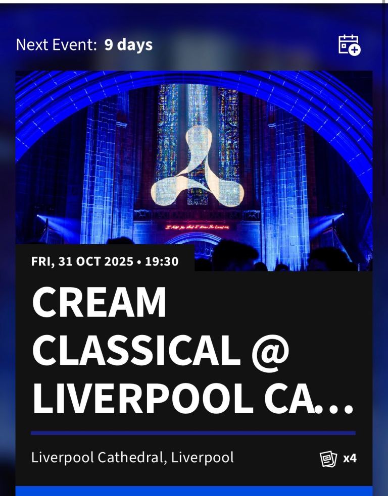 Cream classics at the Cathedral 