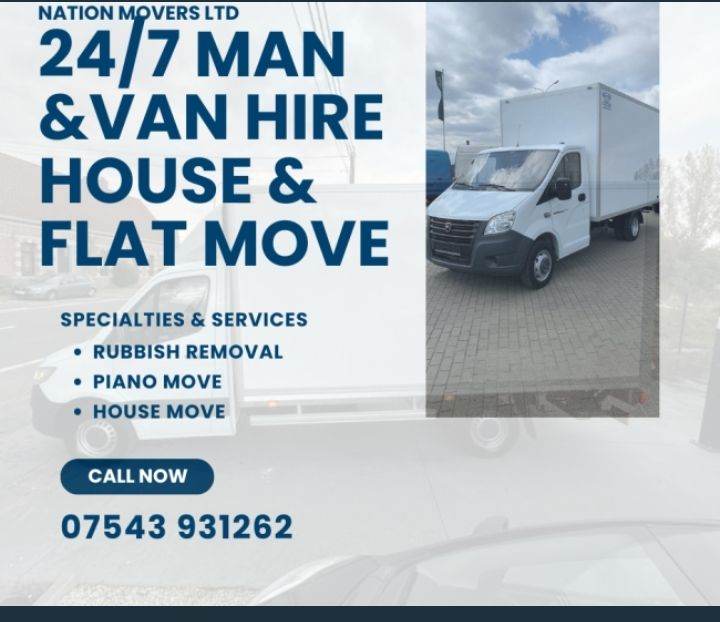 Man and Van🔸️Removals-Affordable🔸️Reliable Professional 🔸️24/7 Availability🔸️Rubbish collection 