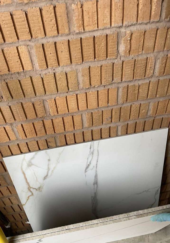 Marble effect 60cm by 60cm wall or floor tiles x1 Bolton