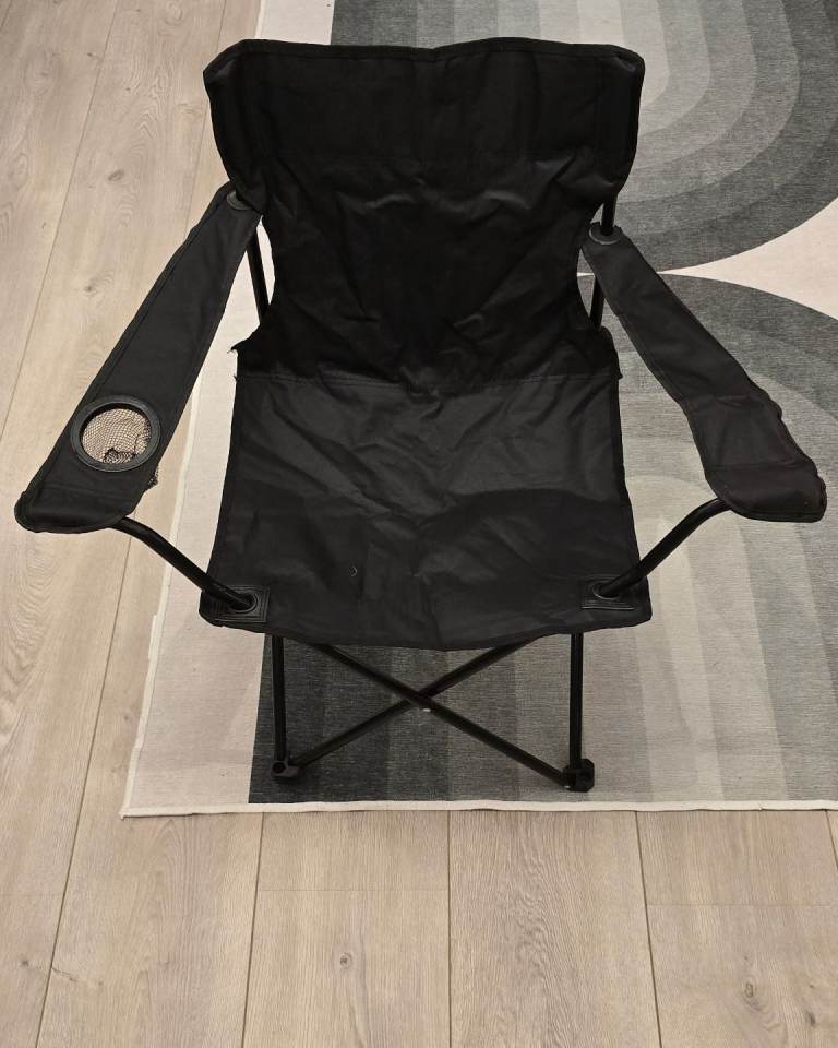 image for Black camping chair 