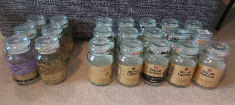 Douwe Egbert coffee jars