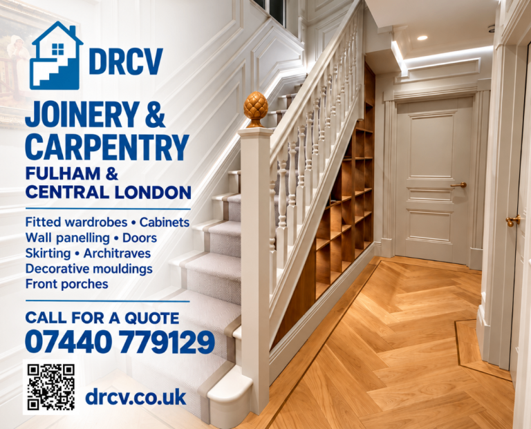 Joiner in Fulham & Central London Bespoke Joinery & Fitted Wardrobes joinery job  wall panelling 