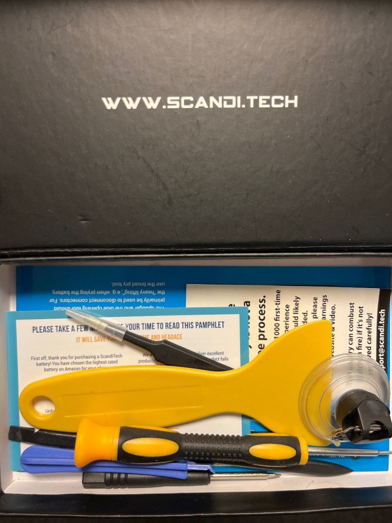 Smartphone battery replacement kit