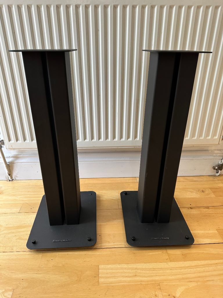 Bowers & Wilkins FS-600 S3 Speaker Stands Pair Black B&W Genuine High Mass