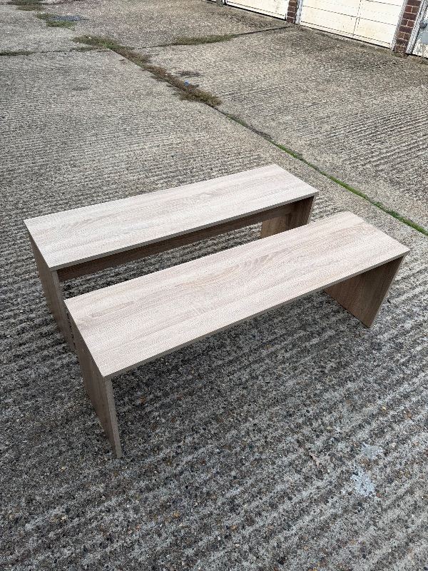 2 Wooden Benches, Delivery or collection available