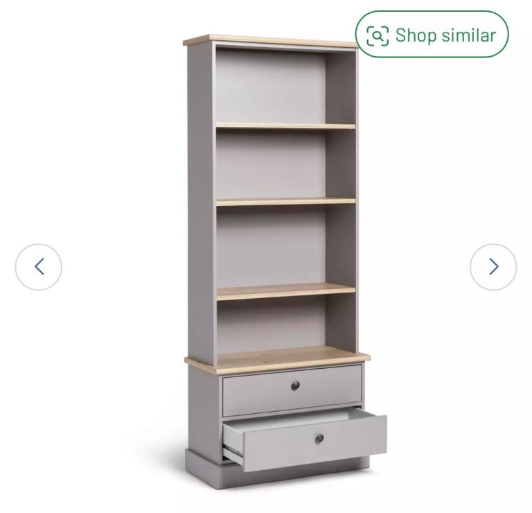 Winchester Bookcase - Grey