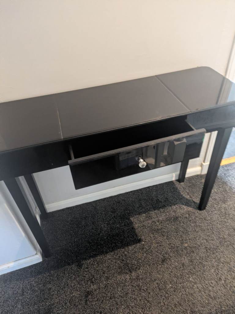 Black console table 