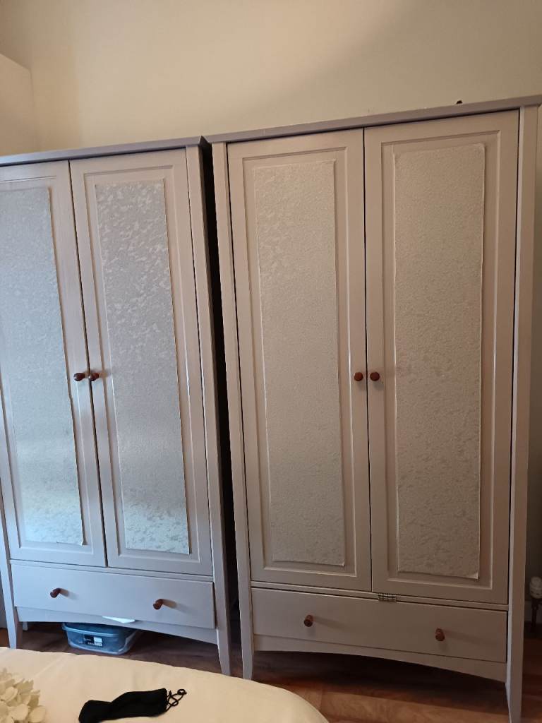 Pair of  Wardrobes with Drawers – Good Condition