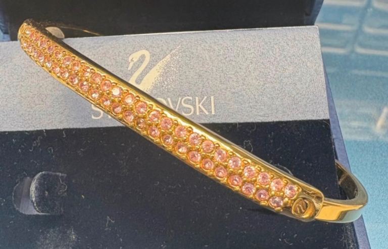 Swarovski gold plated bangle