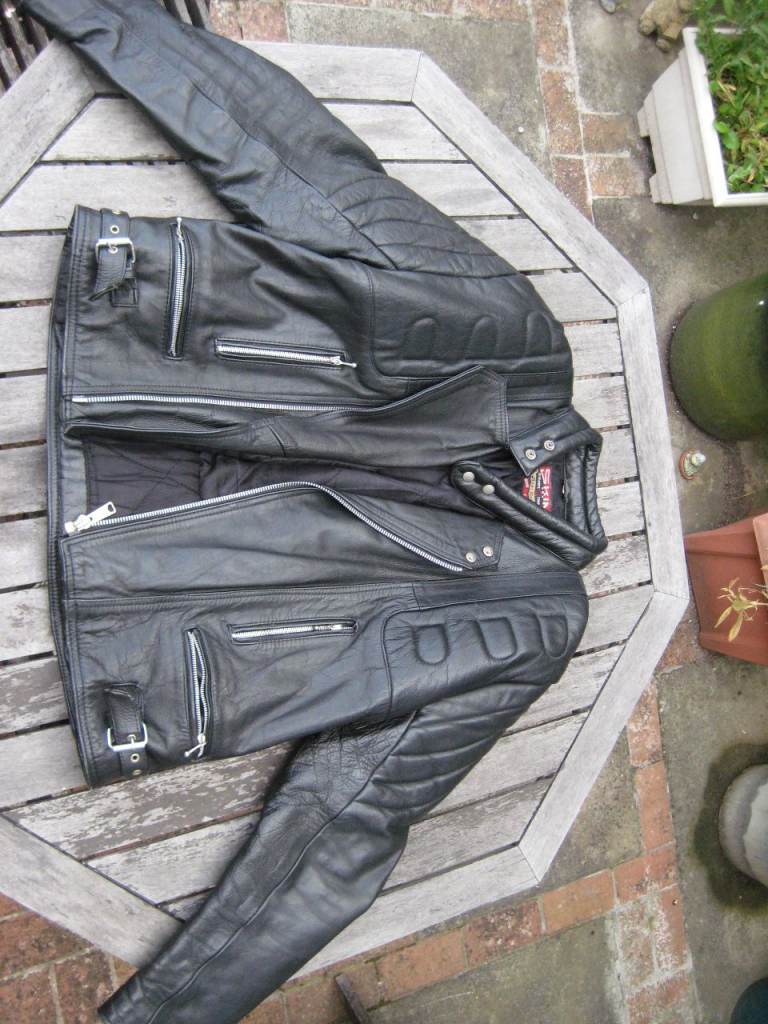 ABA Skin leather motorbike jacket