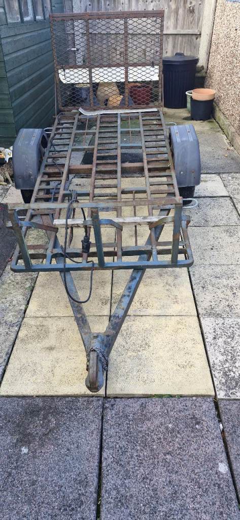 Sturdy Metal Trailer for Hauling – Fair Condition