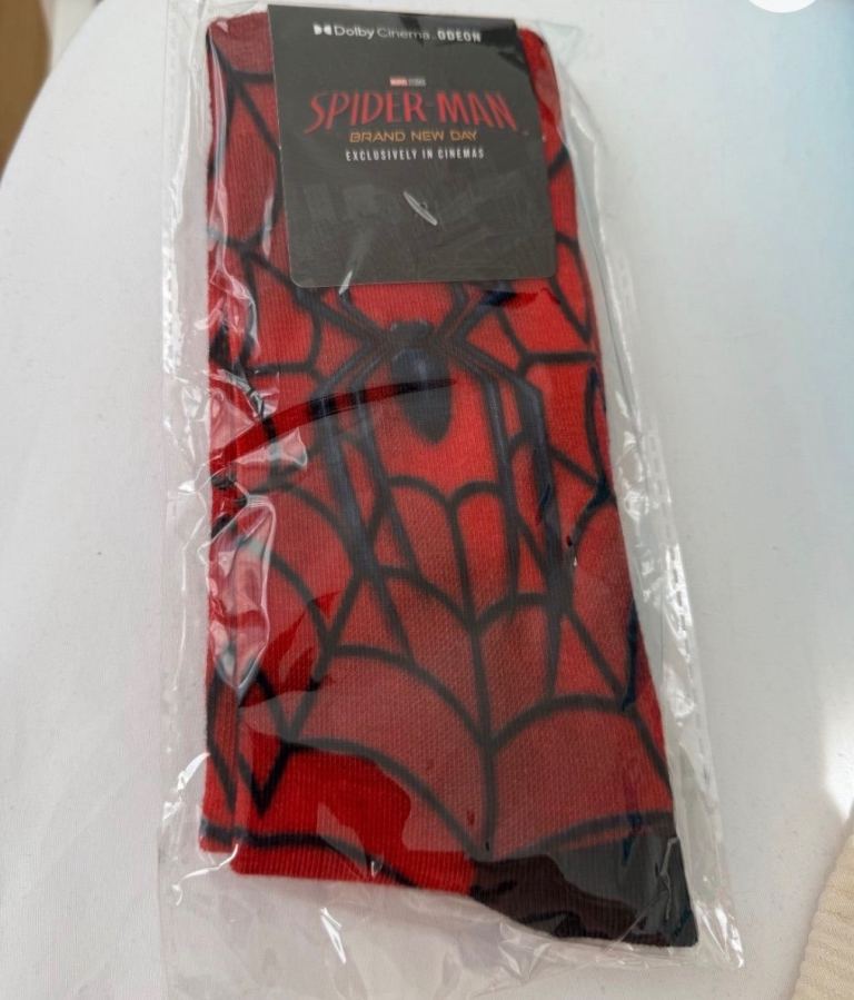 New Spider-Man Socks – Unopened, Red & Black