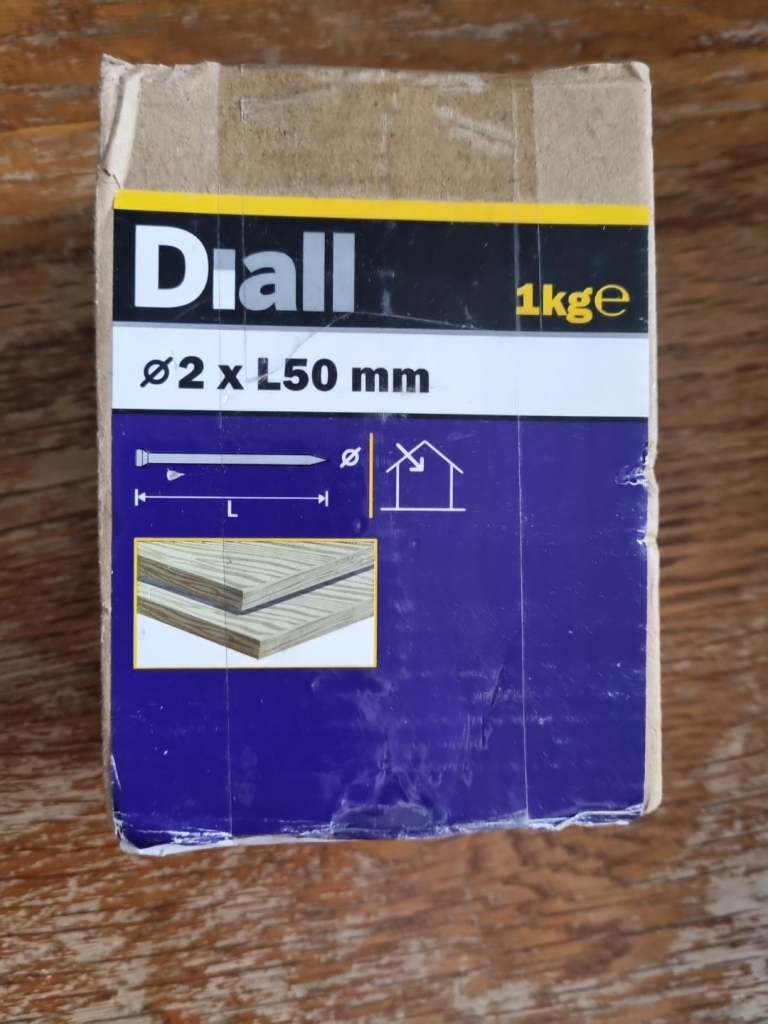 Diall 2 x L50 mm Nails 1kg Box – New