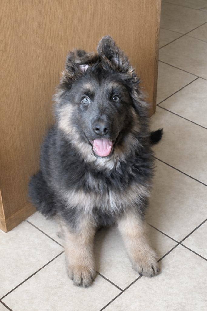 Beautiful German shepherd boy