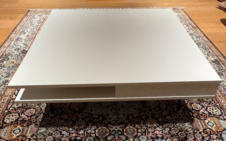White coffee table