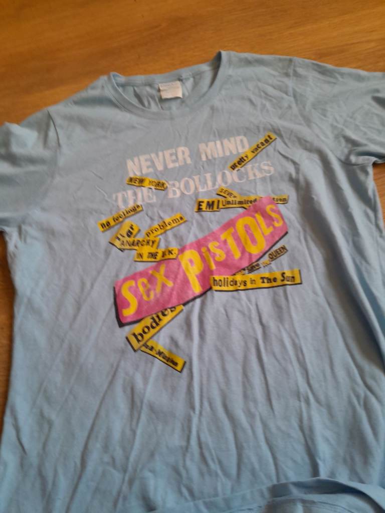 Sex Pistols 'Never Mind The Bollocks' T-Shirt – Light Blue