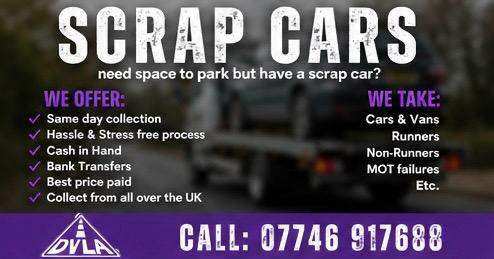 ♻️ SELL MY CAR - SCRAP MY CAR - REMOVE MY CAR - BEST PRICES PAID💲 - SELL MY VAN BIKE ♻️