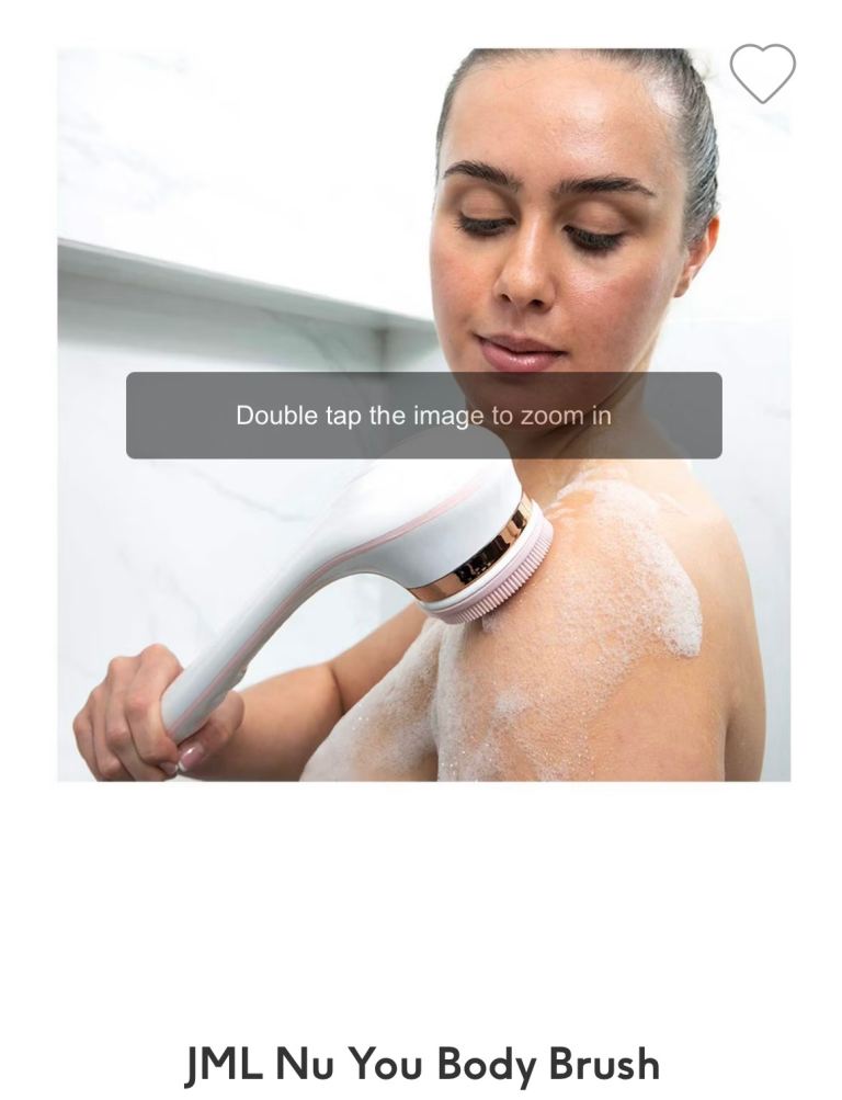 New NuYou bath shower rechargeable body brush - washes, cleanses, exfoliates