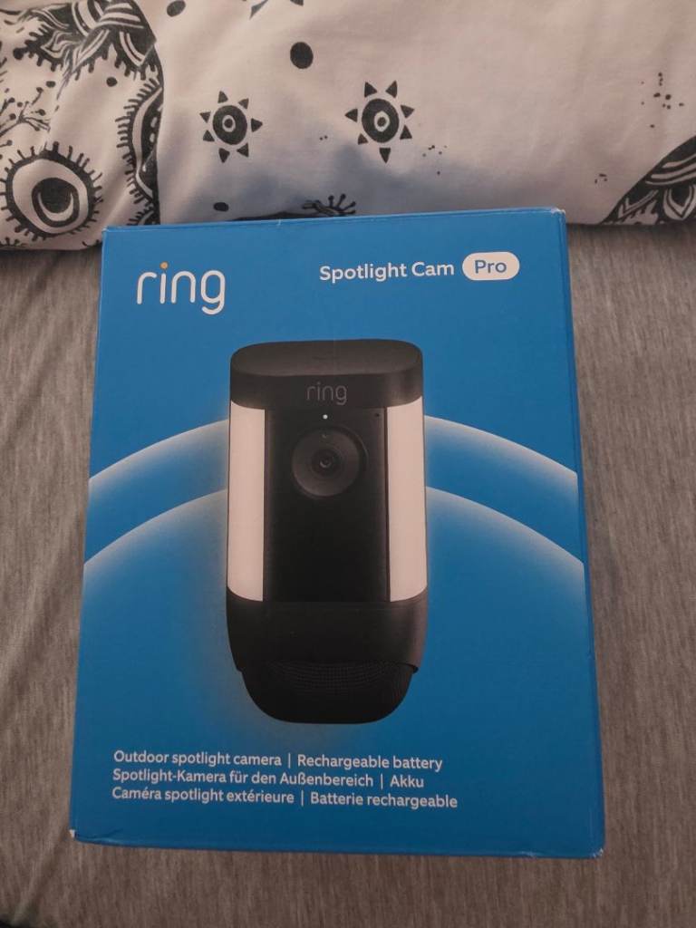Ring Spotlight Cam Pro – Outdoor Security Camera, Brand New