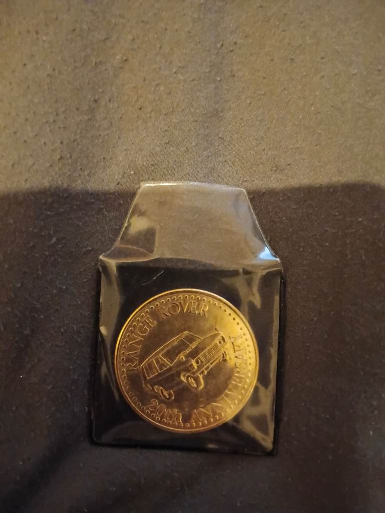 20th anniversary coin from range rover 