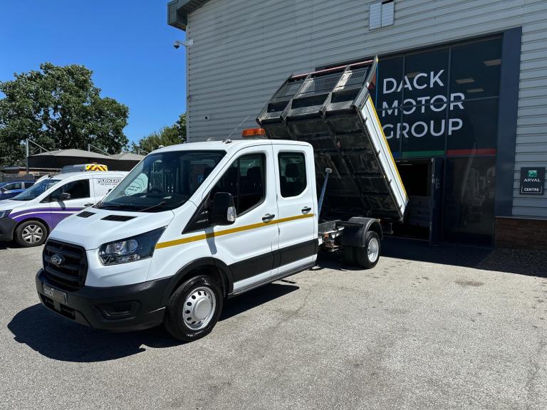 23 Reg, Ford Transit L3 Double Cab Tipper, Dual Rear Wheel. OSS Tipper 