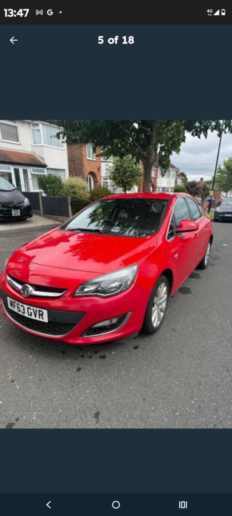 Vauxhall, ASTRA, Hatchback, 2013, Manual, 1598 (cc), 5 doors