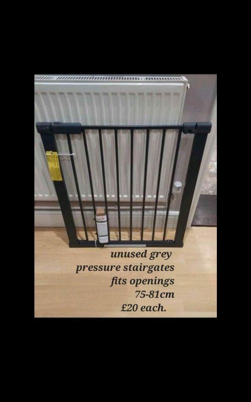 Grey pressure stairgates