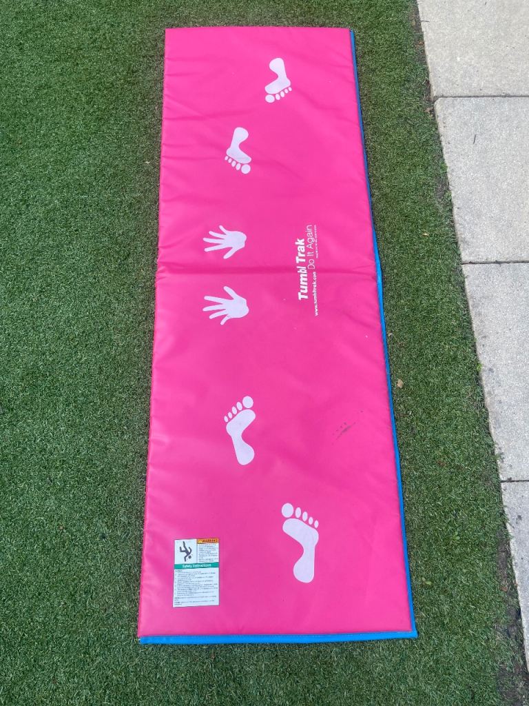Tumble Trak Gymnastics Mat – Pink & Blue, Good Condition
