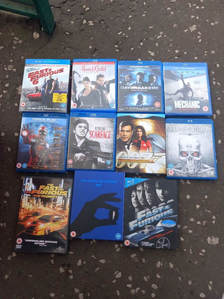 Blue rays dvds