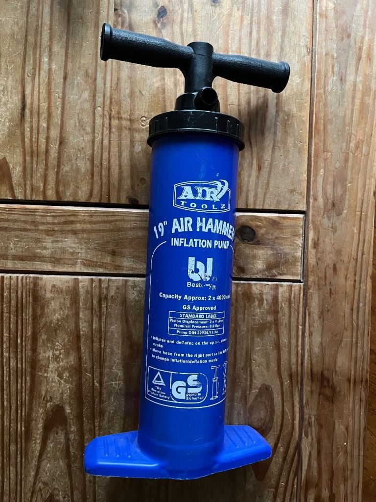 Large air hammer pump for inflatable beds, awnings, tents FREE
