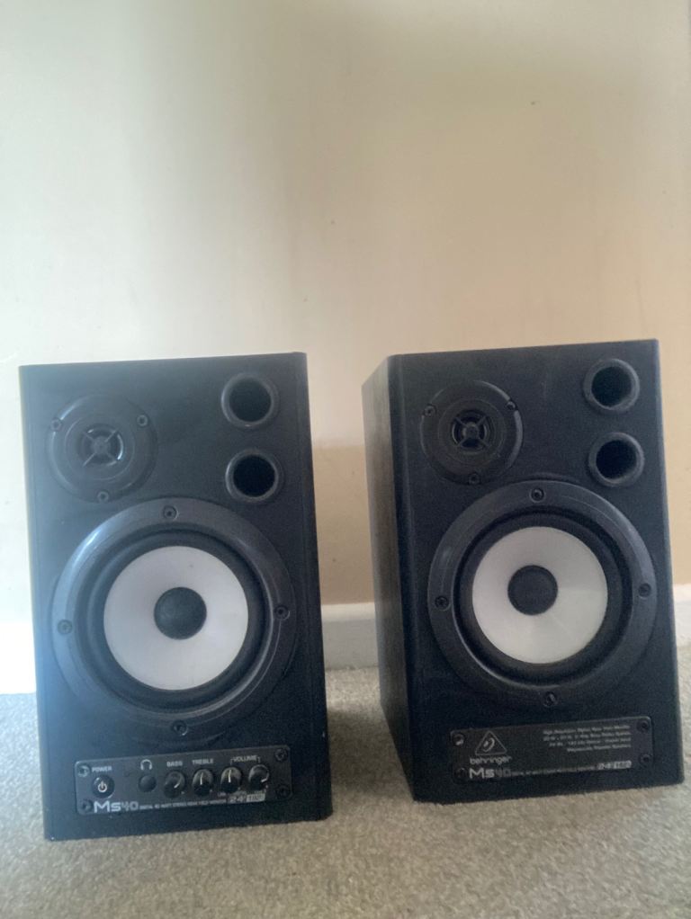 £125 ONO. Behringer MS40 Active studio Monitor Speakers Pair