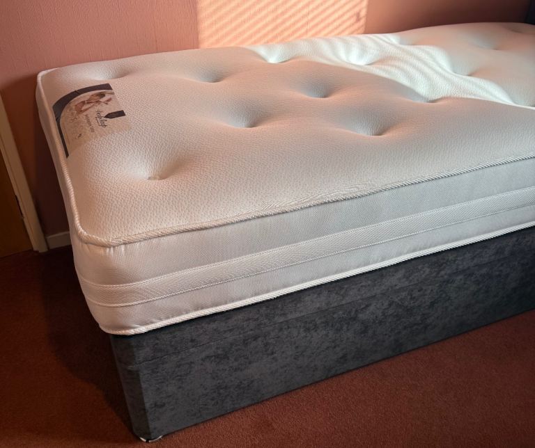 Single Ottoman bed with mattress and headboard