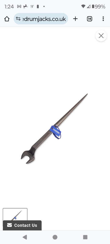 Podger spanner used