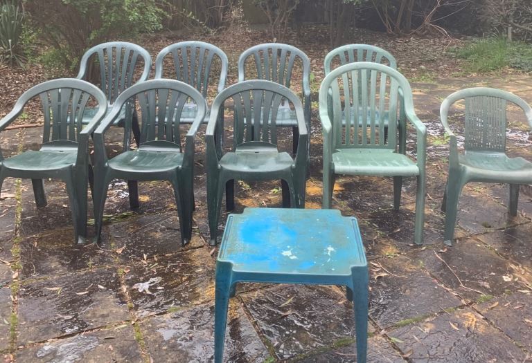 Free garden chairs and table. 