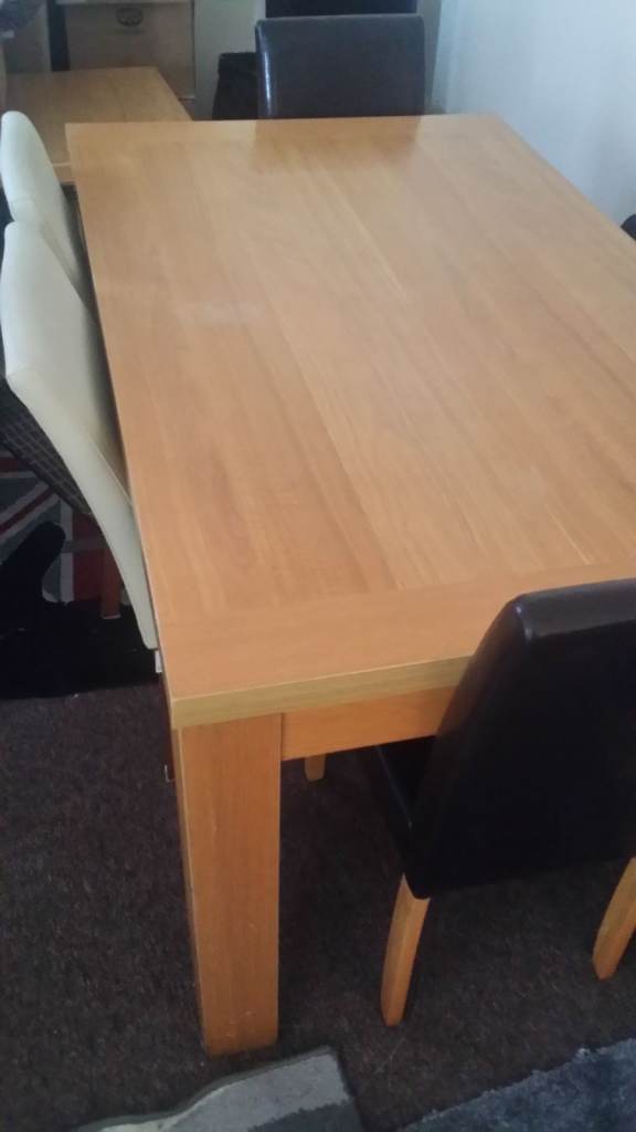 Large Solid Dining/Living room table + 4 Chairs RRP £450