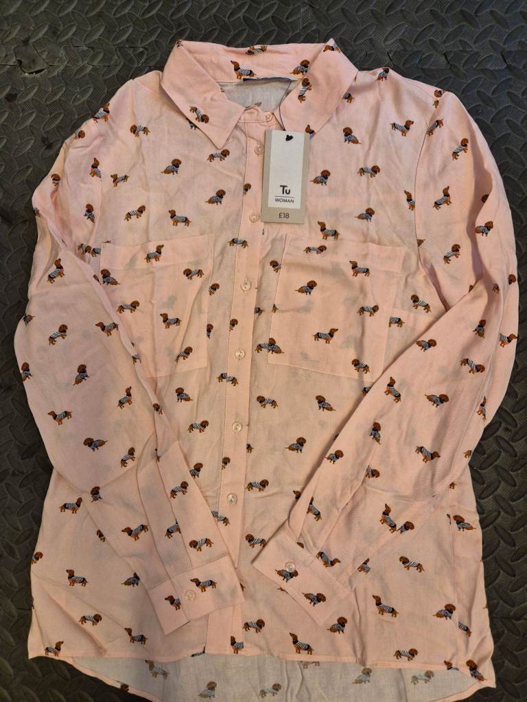 Daschund print blouse 