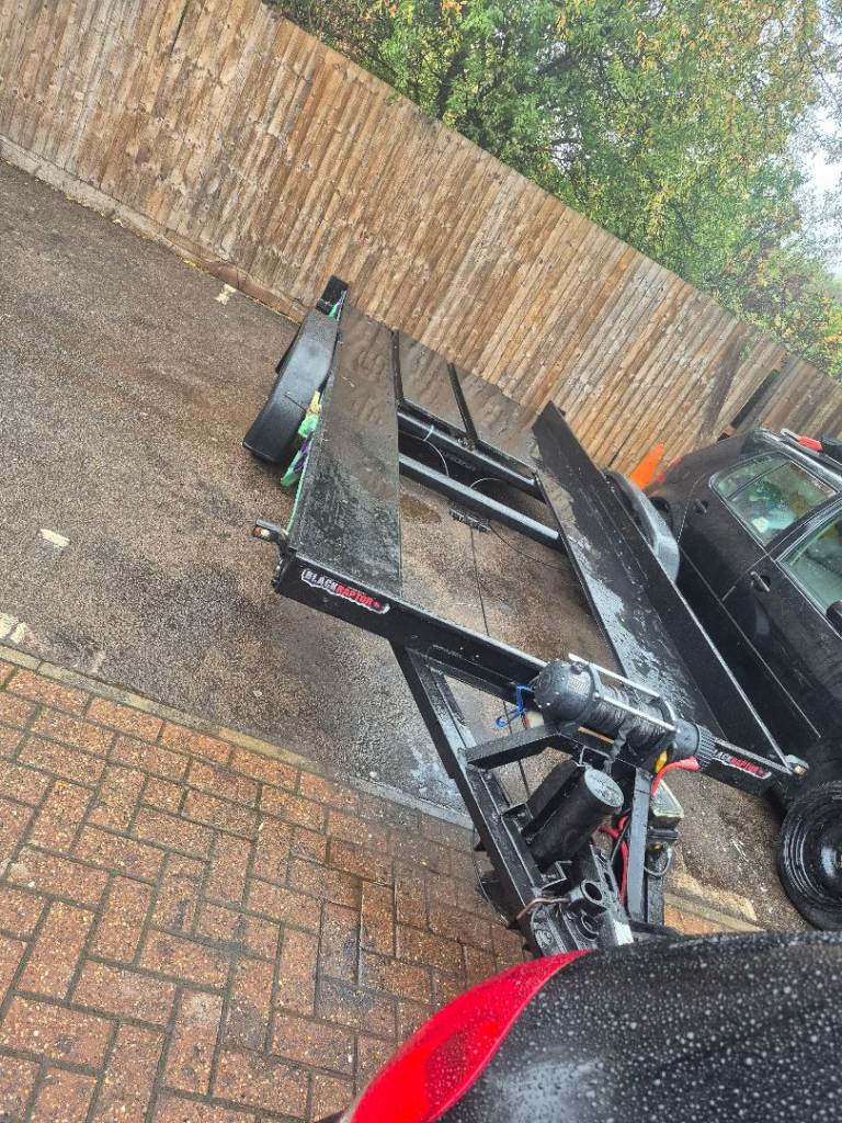 Car transport trailer +winch +hydraulic foot