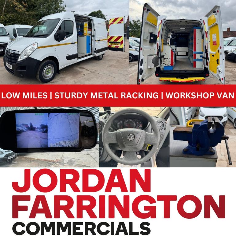 2019 VAUXHALL MOVANO L2 H2 EURO 6 UTILITY MOBILE WORKSHOP VAN *POWER* *FSH* 