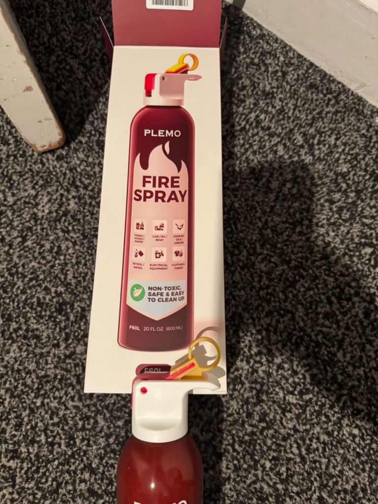 Plemo F60L 600 ml Fire Extinguisher Car, Kitchen, Garage